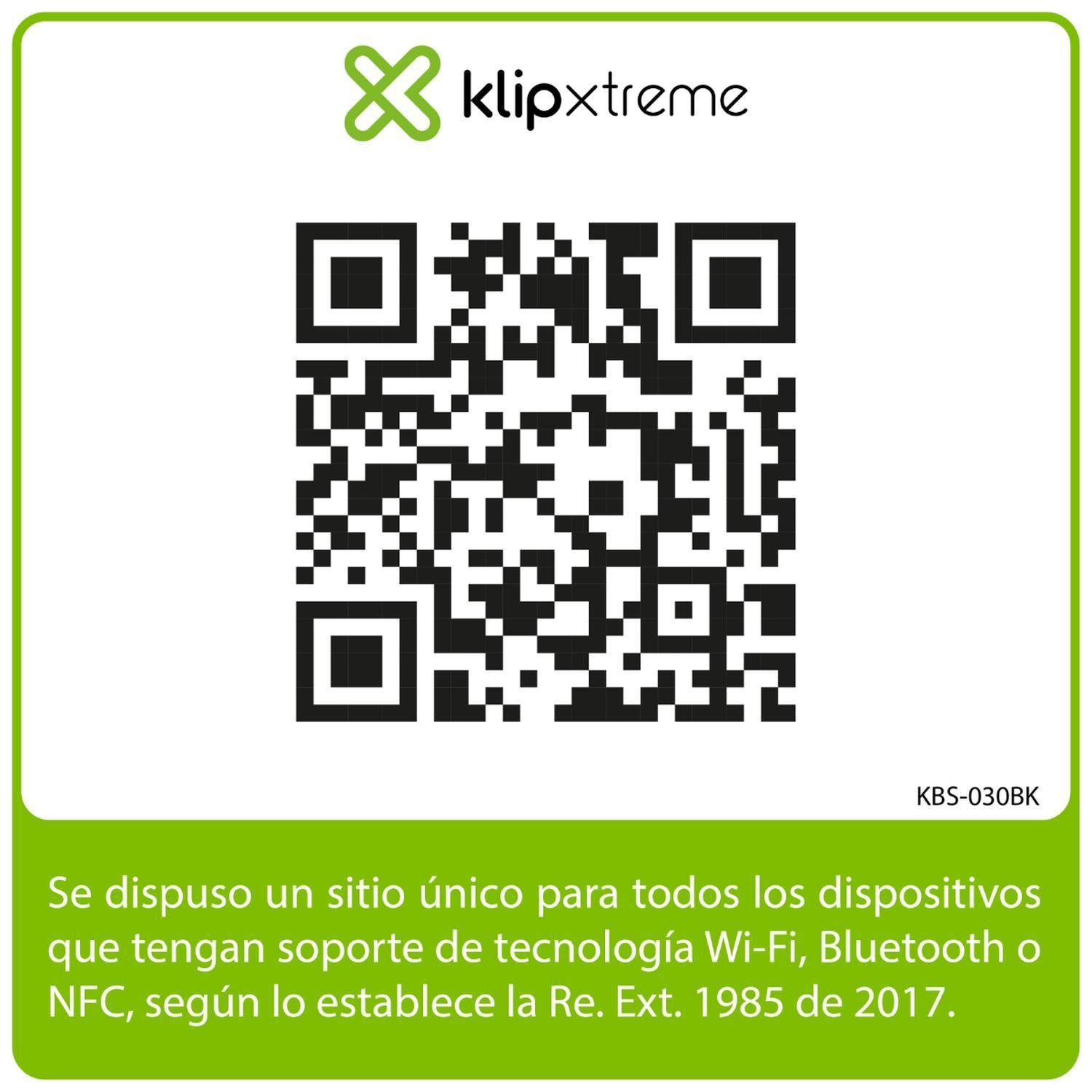 Parlante Bluetooth Portátil Klip Xtreme GrooveSplash Negro KBS-030BK-5