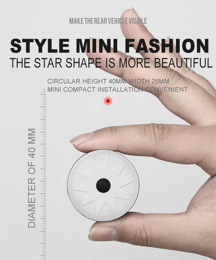 Luz trasera recargable Negro-3