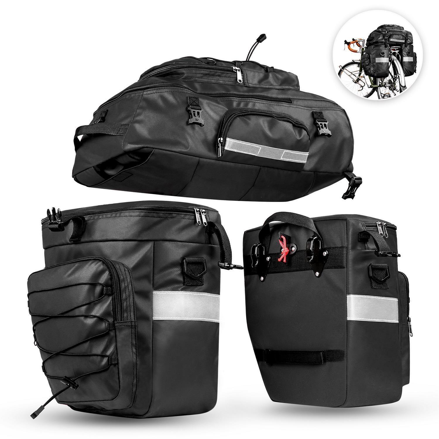 Set Alforjas 3 en 1 65L Negro-3