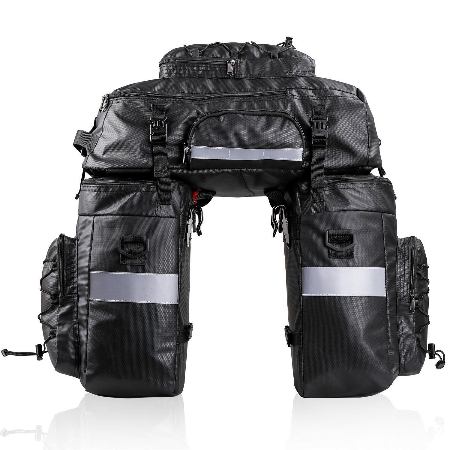 Set Alforjas 3 en 1 65L Negro-2