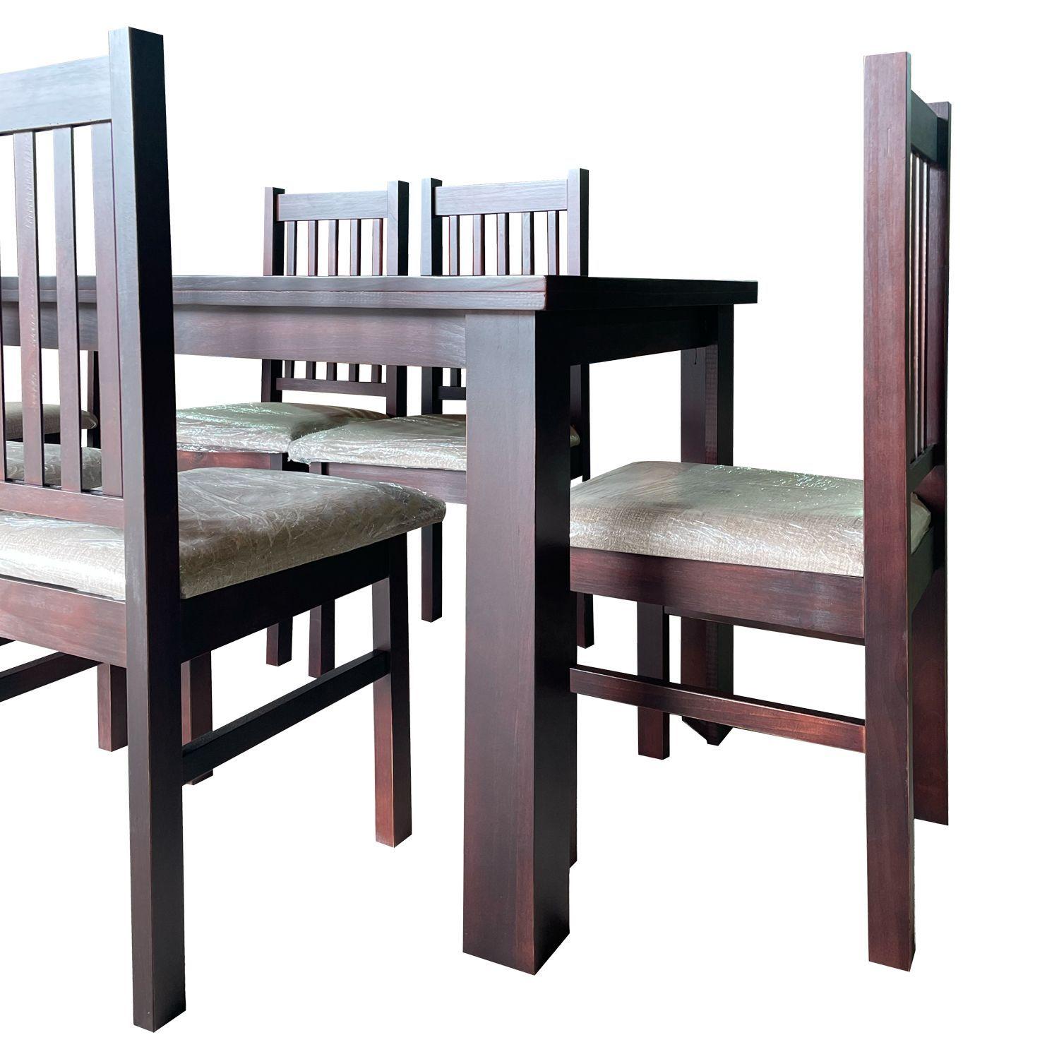 Juego de Comedor Praga 6 Sillas Mesa Rectangular -4