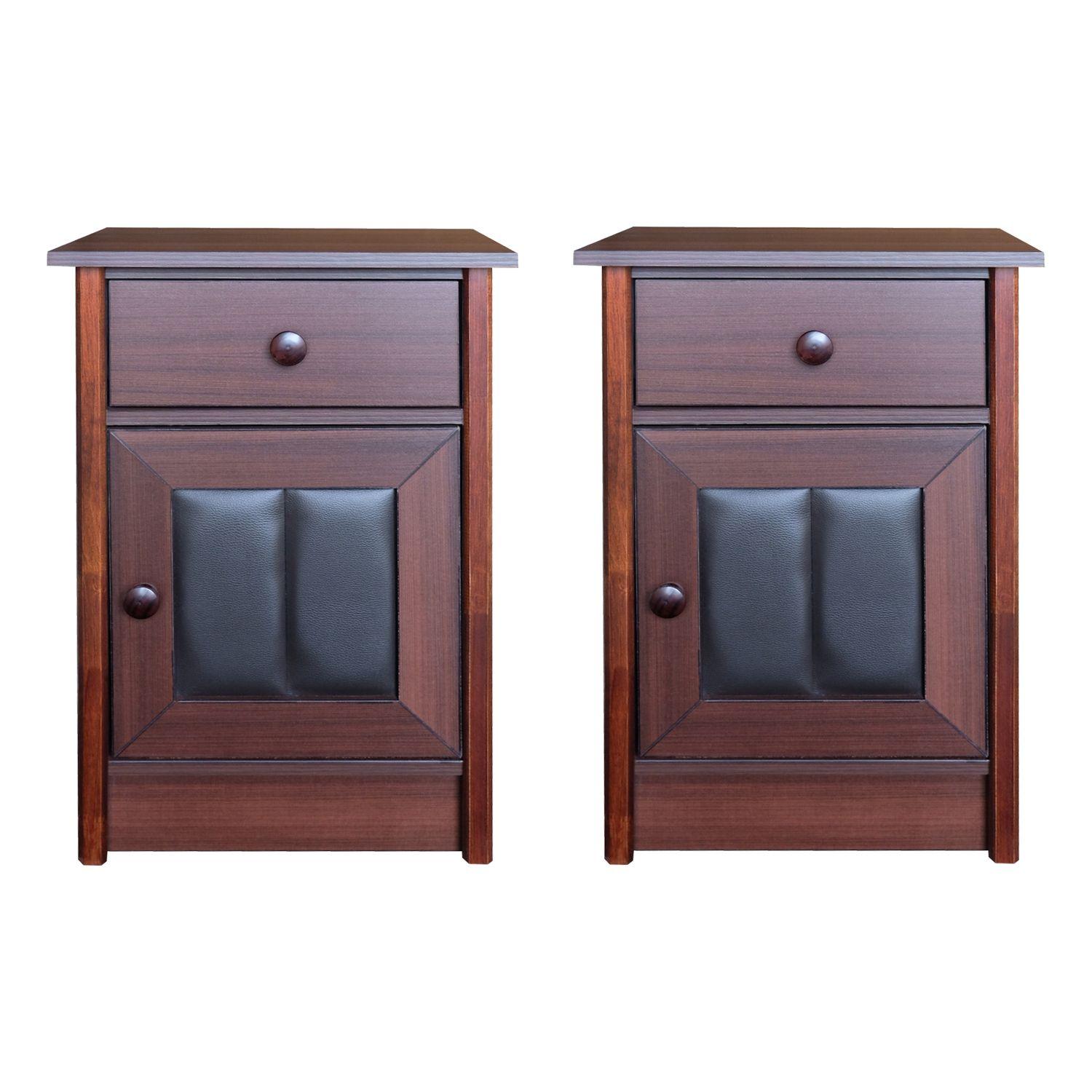 Set Respaldo Velador Napoles King-3