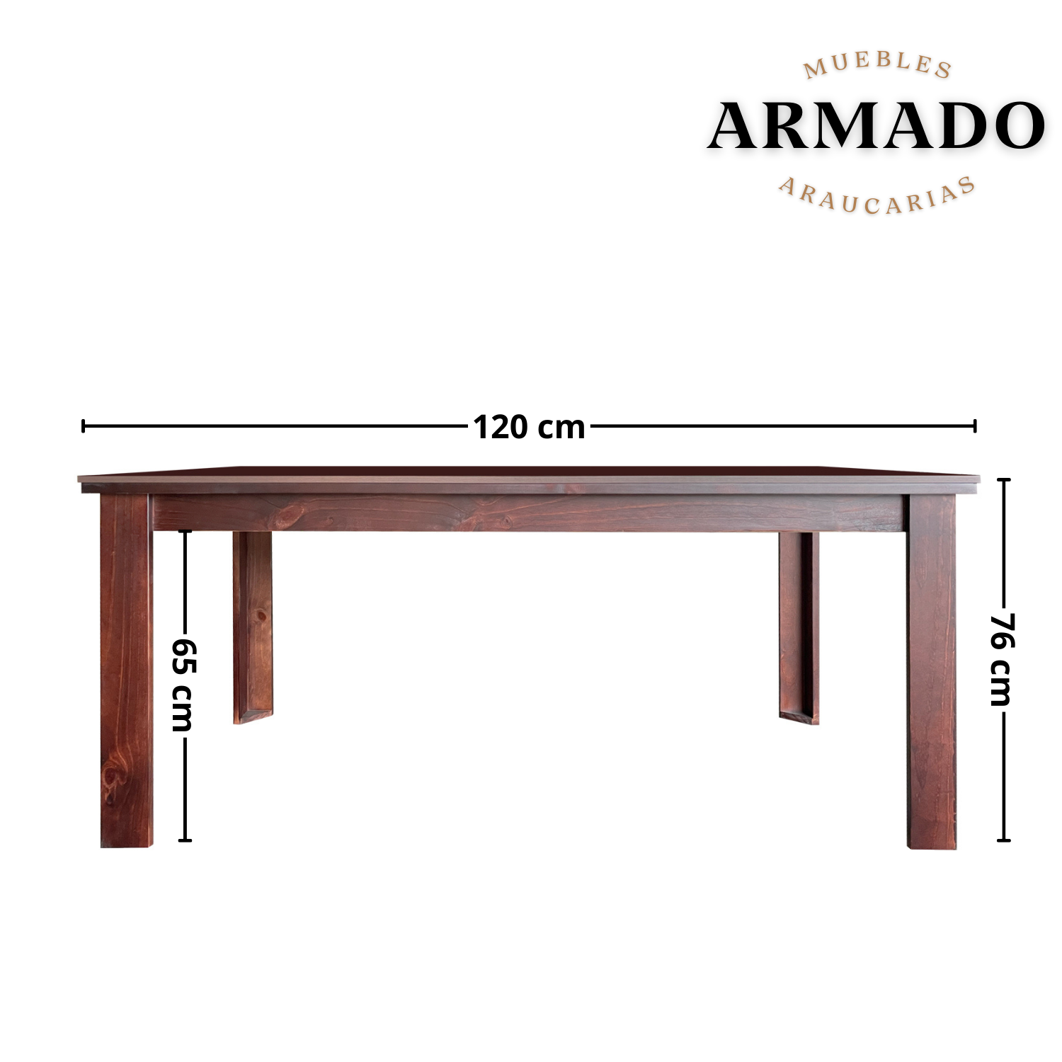 Juego de Comedor New Barcelona Chocolate 4 silla Mesa Rectangular -1