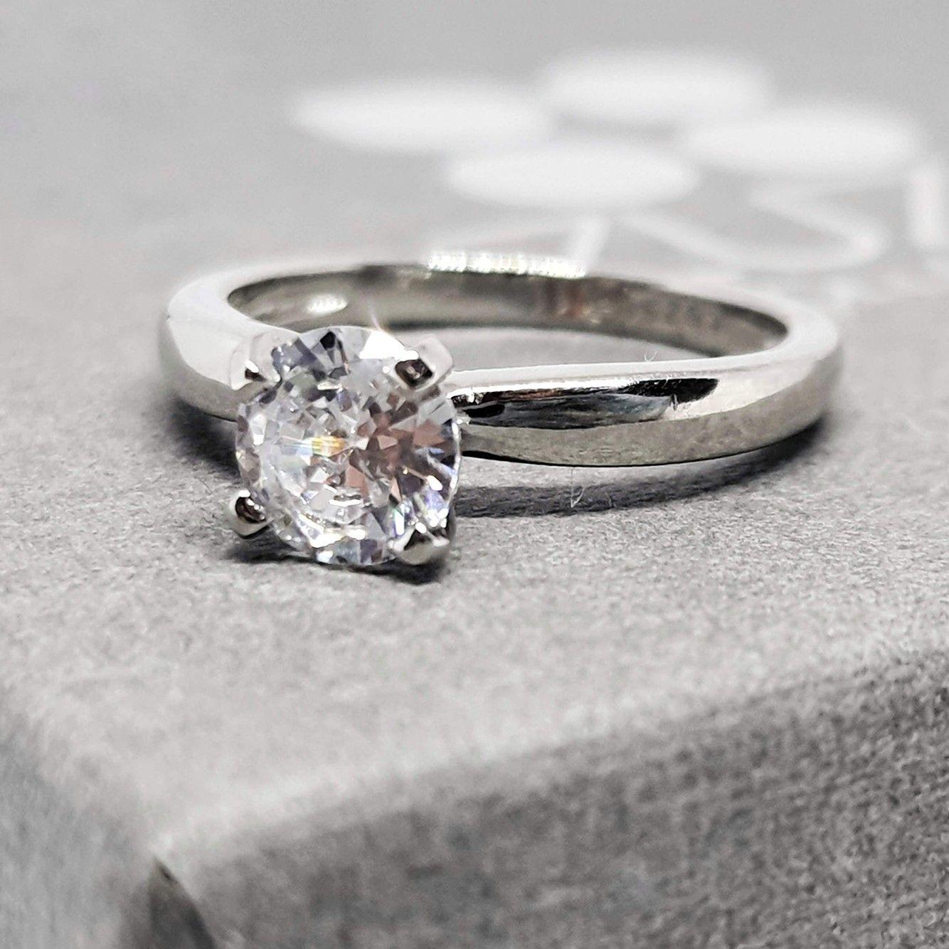 Anillo Clásico - Plata 925 Circonio - Talla 16-2