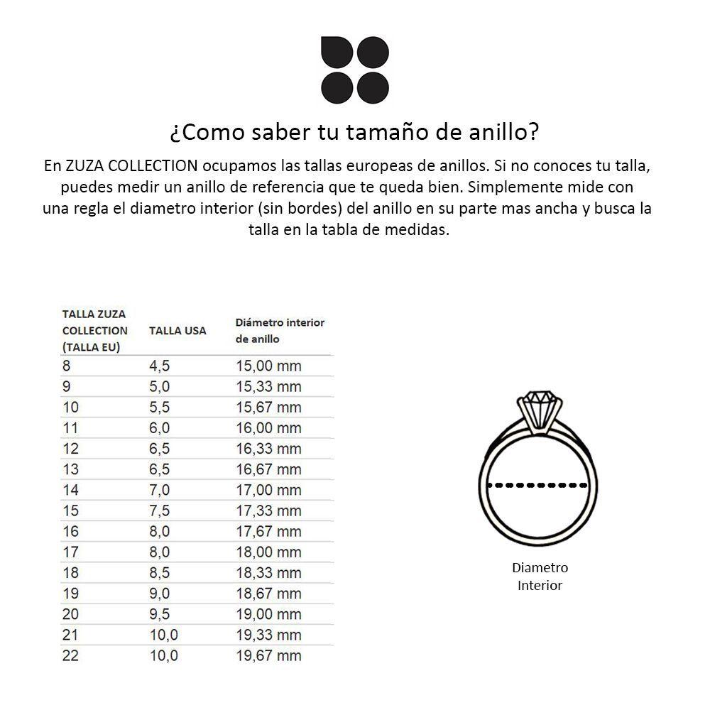 Anillo Clásico - Plata 925 Circonio - Talla 16-3