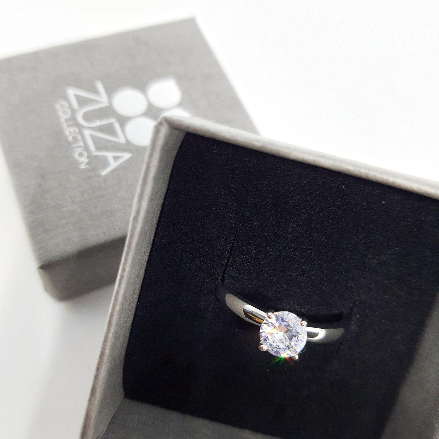 Anillo Clásico - Plata 925 Circonio - Talla 16-1
