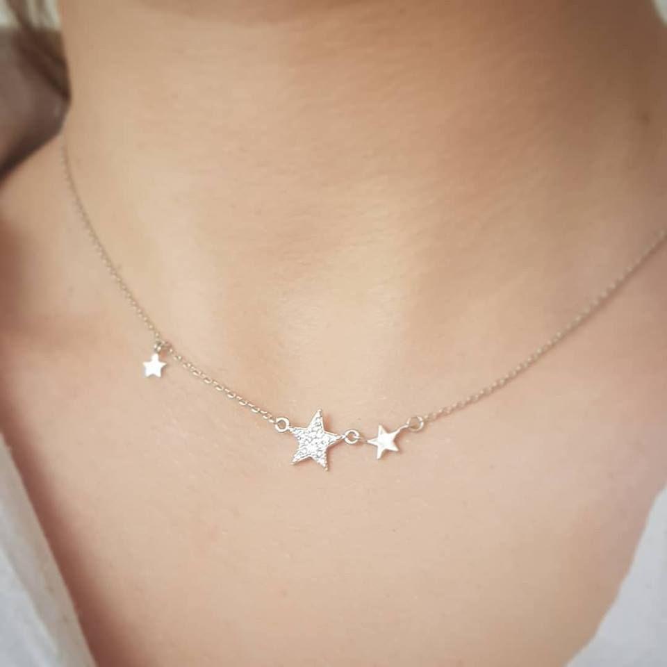 Collar Estrellas  - Plata 925 Cirocnes-2