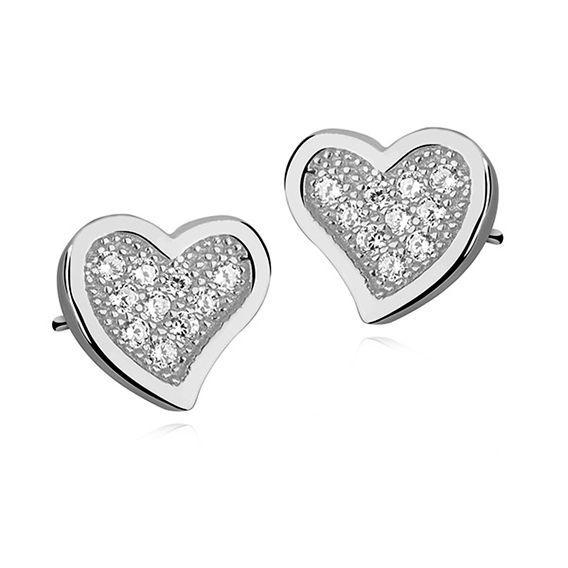Aros Corazón  - Plata 925 Circonio-1