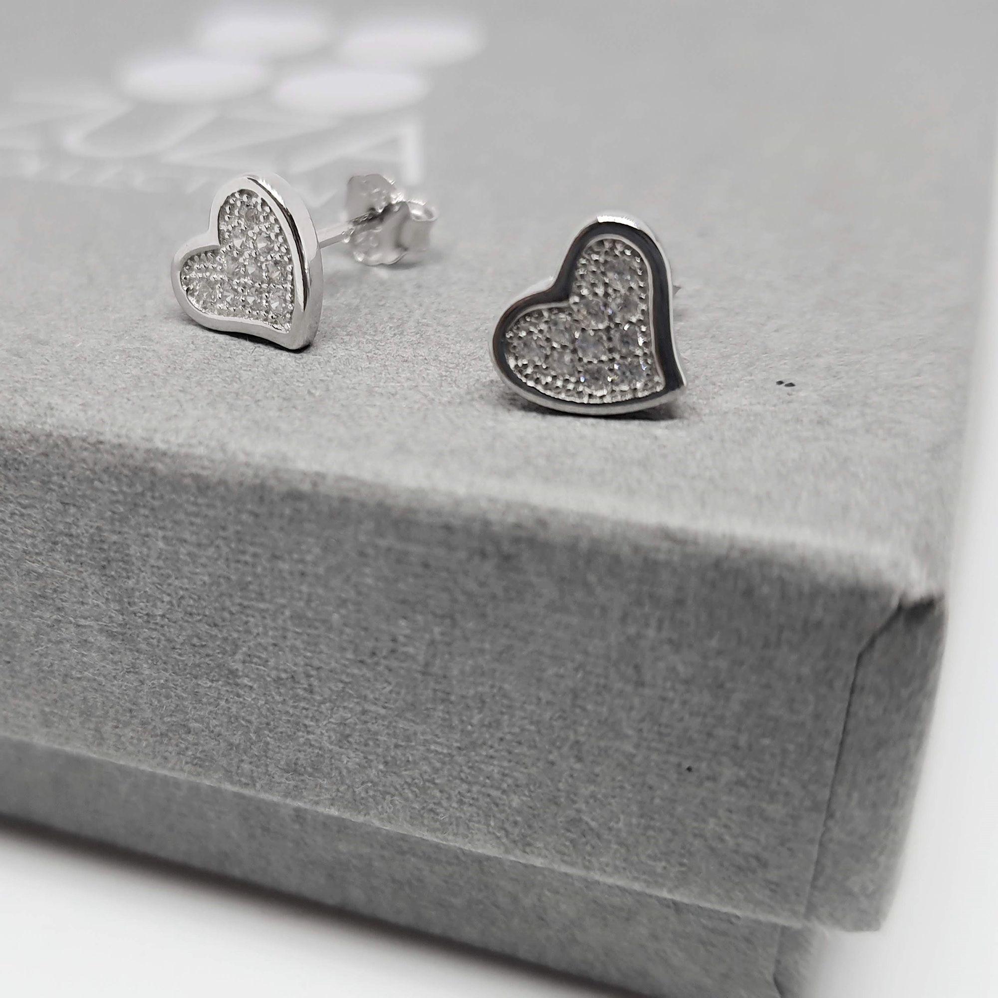 Aros Corazón  - Plata 925 Circonio-2