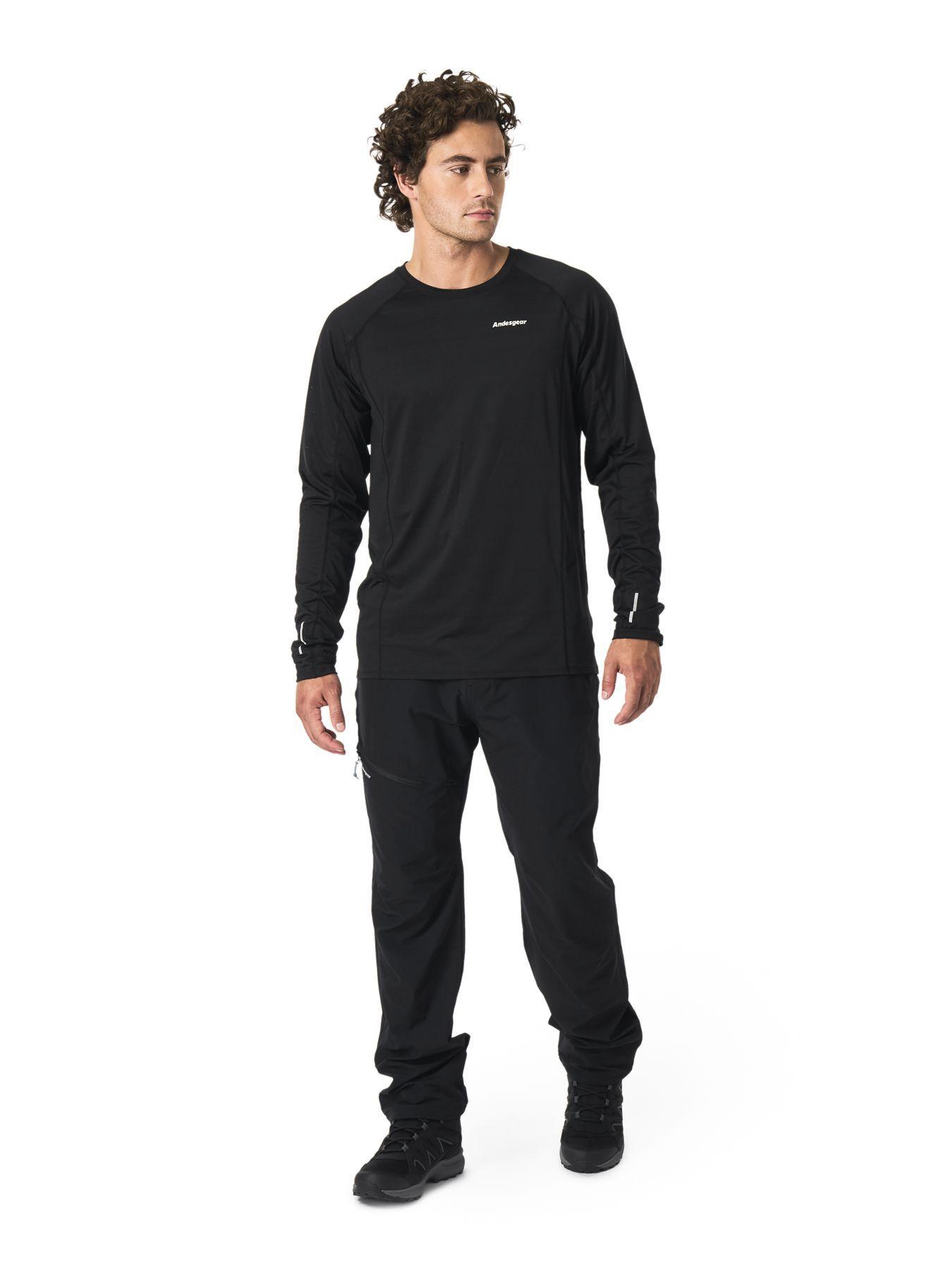 Polera Andesgear Hombre Vizcachas Negro I26-3