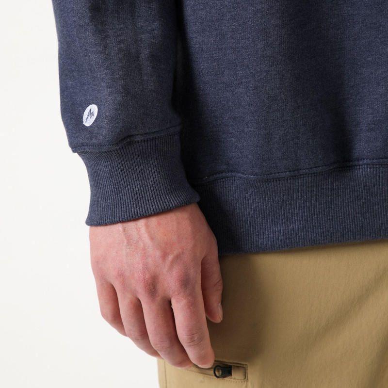Polerón Marmot Hombre Chest Logo Crew MA8719 Gris-3