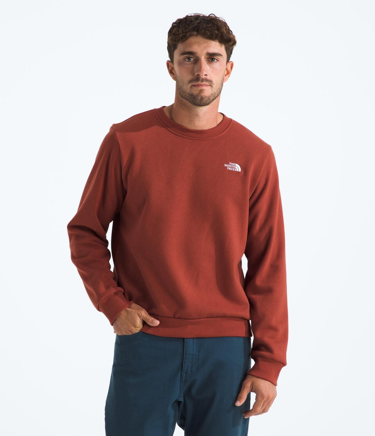 Poleron Evo Simple Dome Crew Hombre Rojo-0
