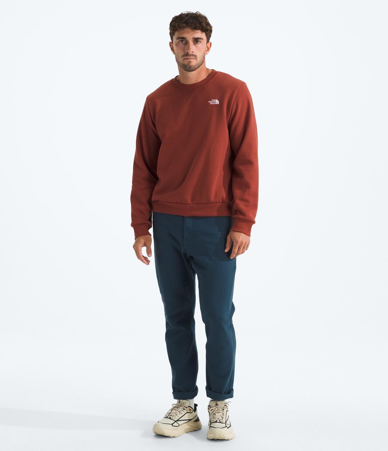 Poleron Evo Simple Dome Crew Hombre Rojo-1