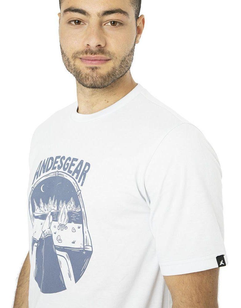 Polera Andesgear Hombre Print Mini Logo Blanco-3