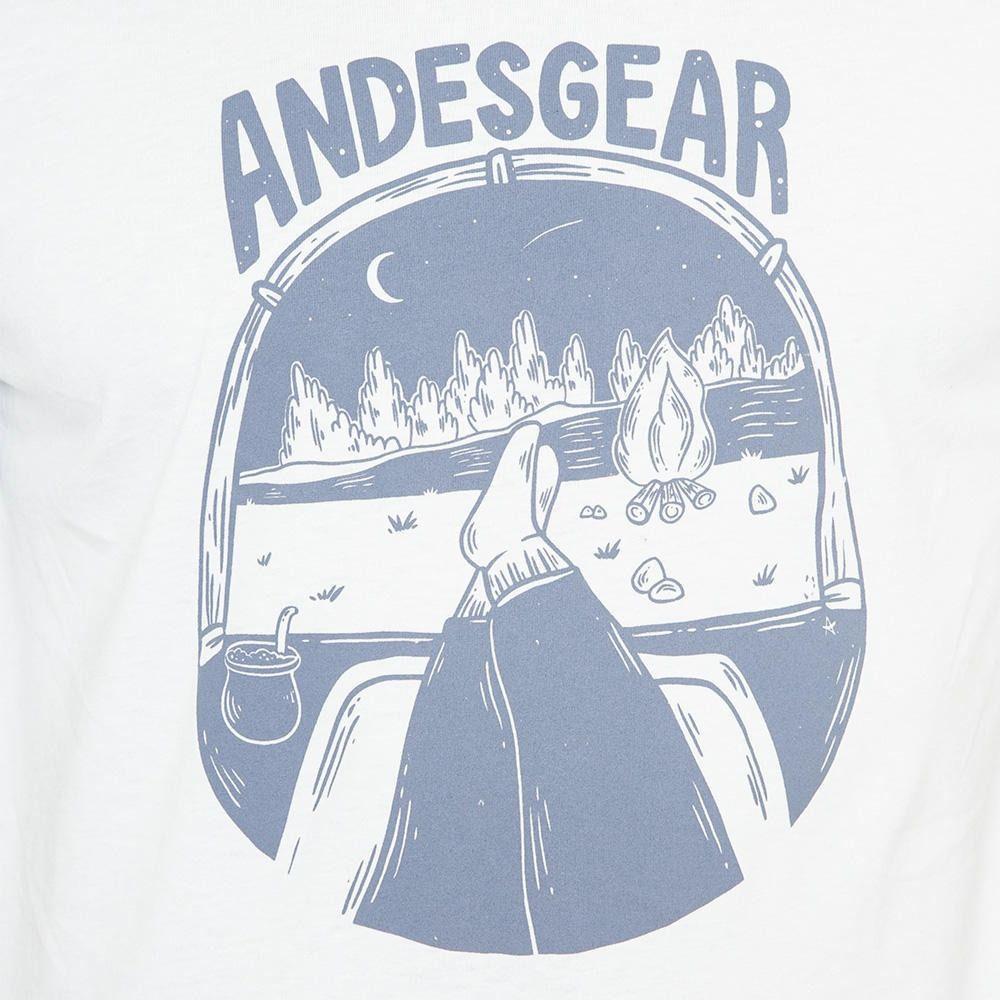 Polera Andesgear Hombre Print Mini Logo Blanco-4