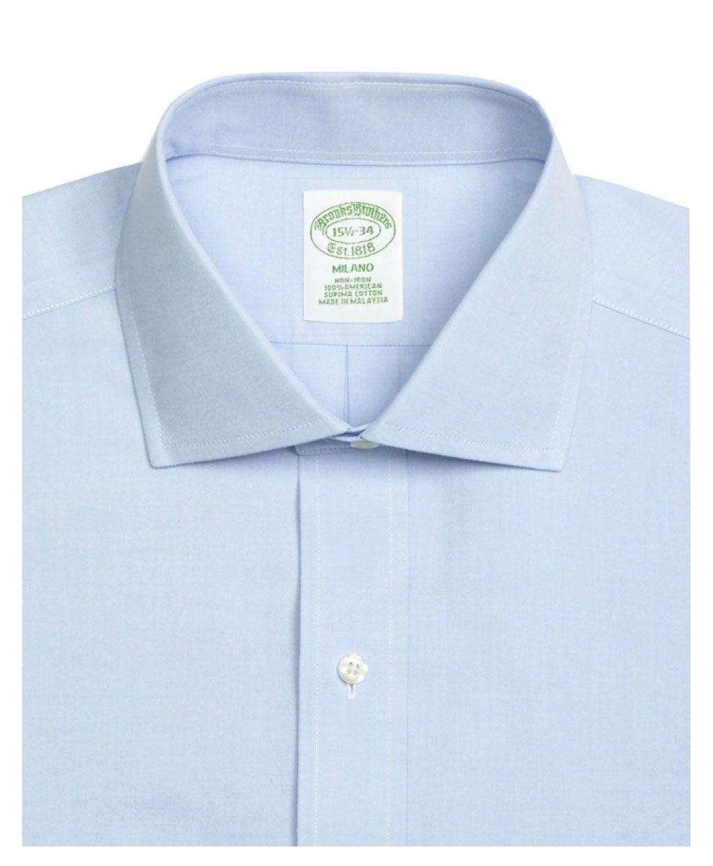 Camisa Milano Fit Non-Iron Celeste-1
