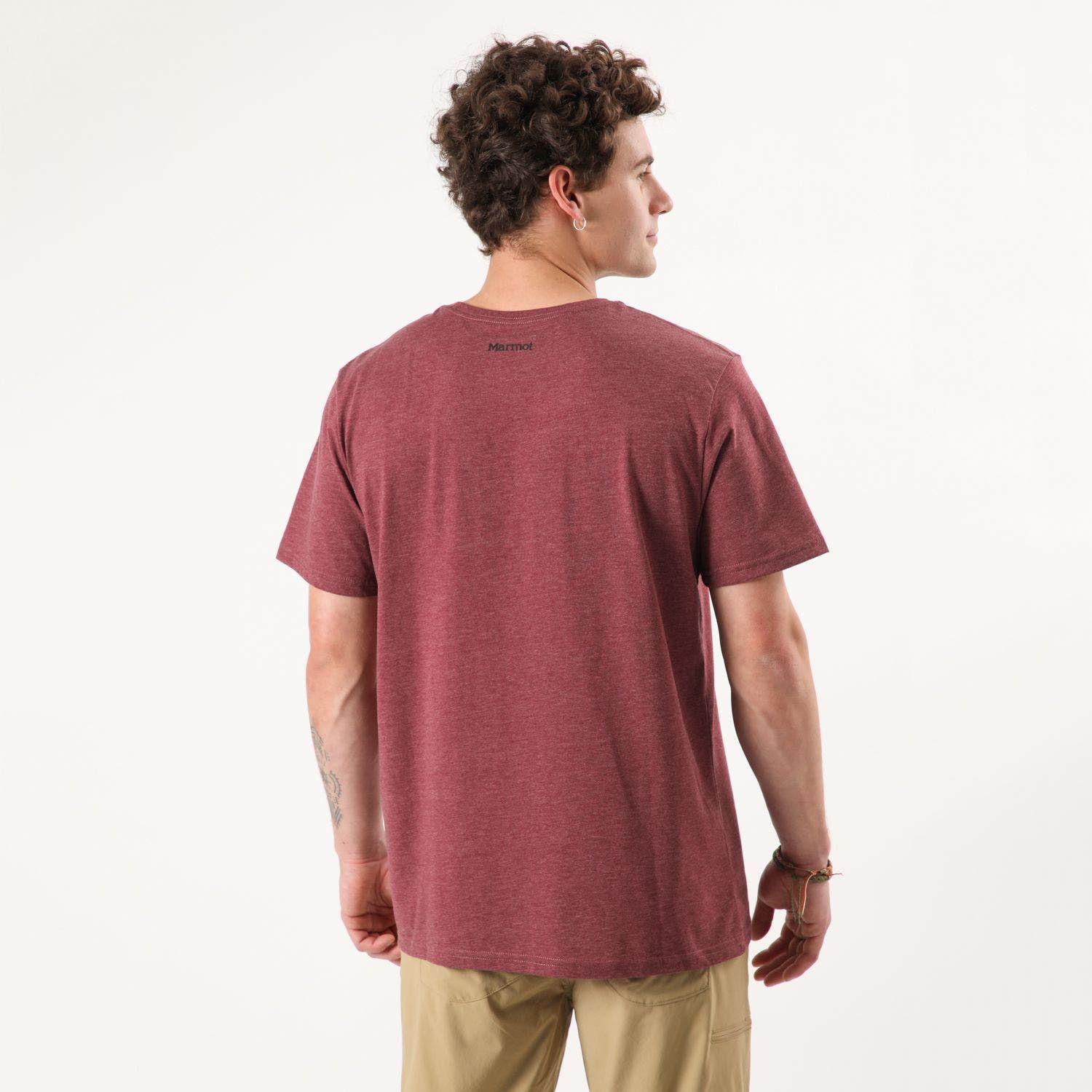 Polera Marmot Hombre Chest Logo Tee Rojo-1