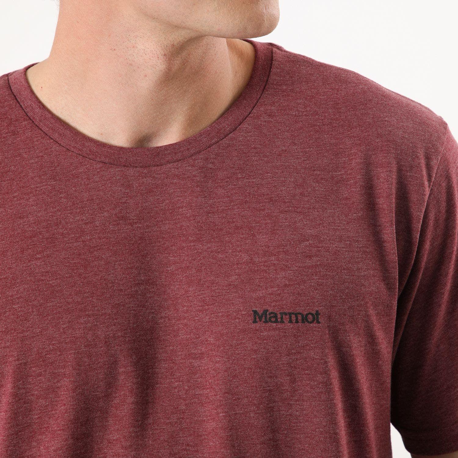 Polera Marmot Hombre Chest Logo Tee Rojo-3