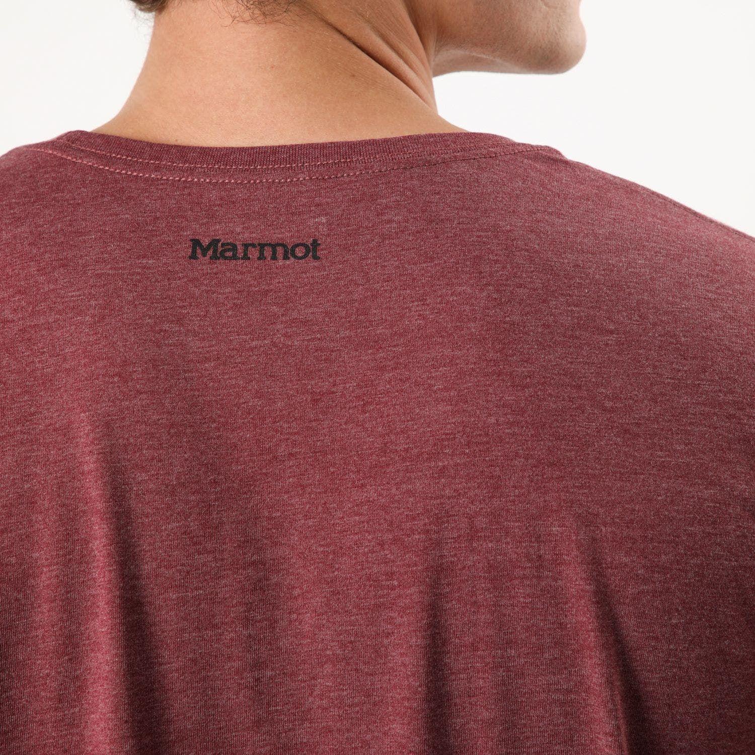 Polera Marmot Hombre Chest Logo Tee Rojo-4
