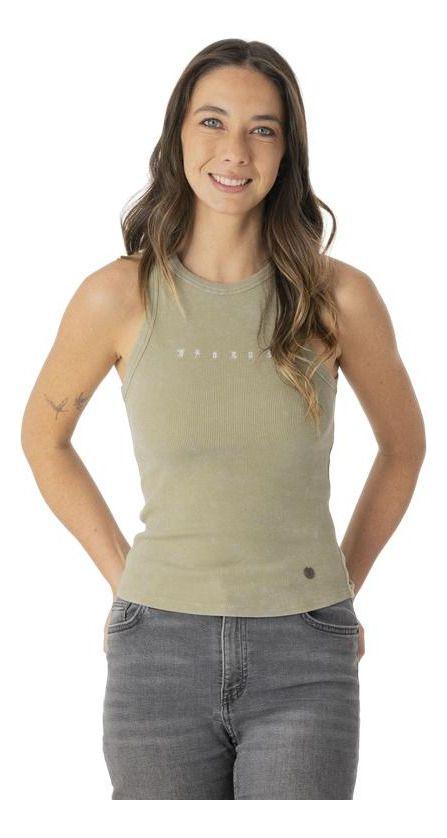 Polera Stoked Mujer Lip Verde-0