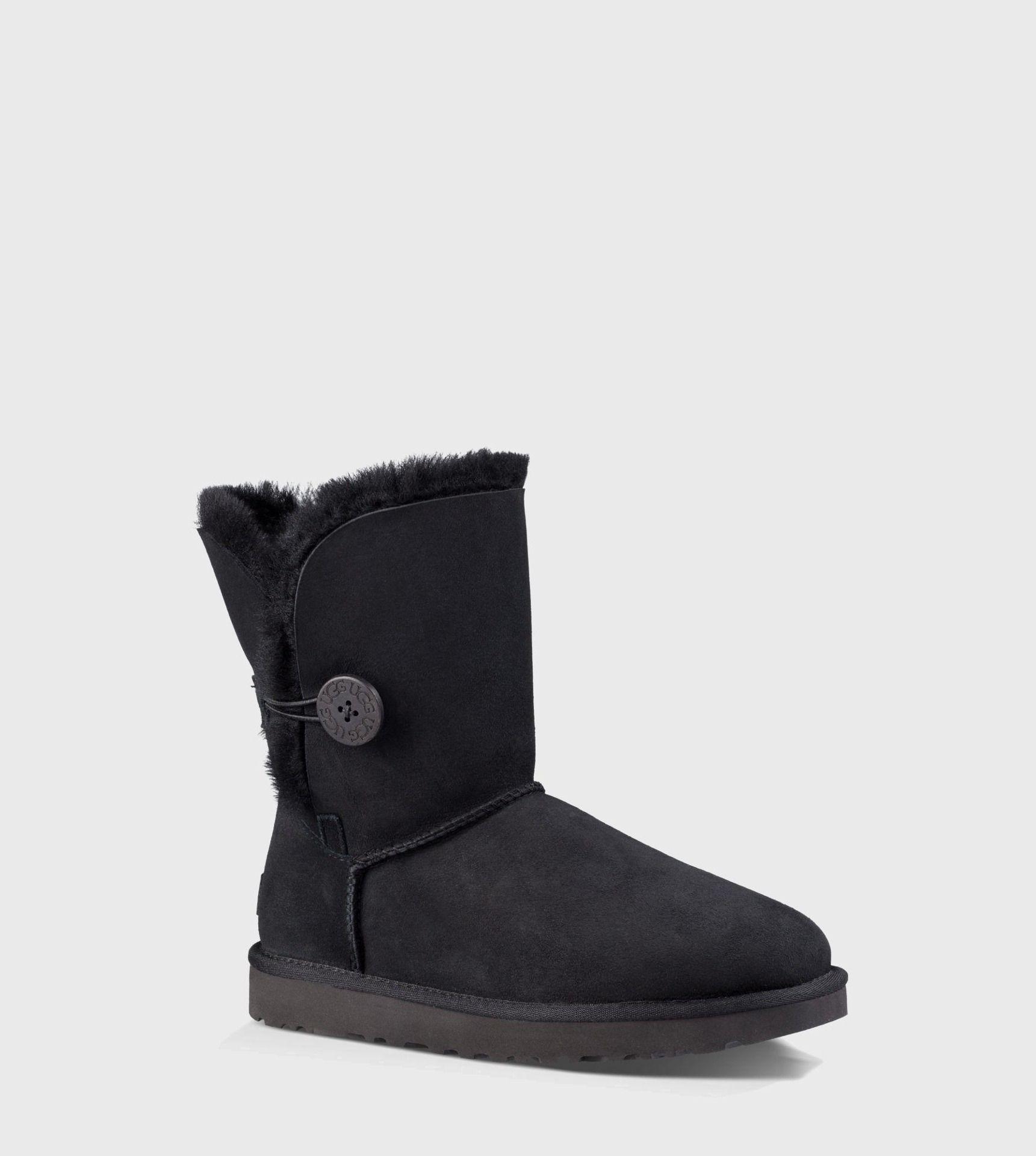 Botas UGG Mujer Bailey Button Ii Negro-0