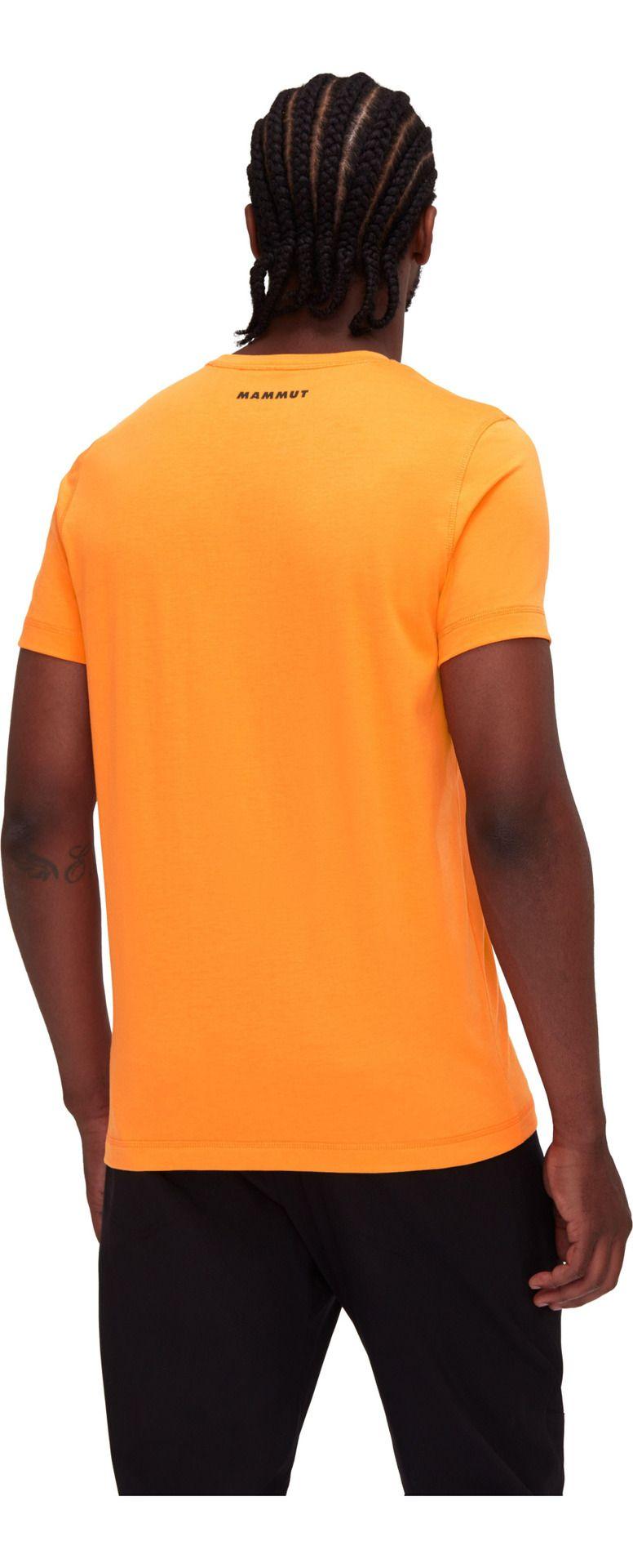 Polera Mammut Hombre Core T-shirt Logo Naranjo-1