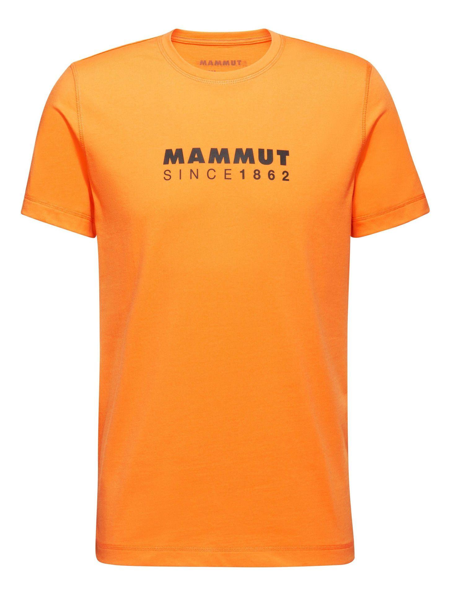 Polera Mammut Hombre Core T-shirt Logo Naranjo-3