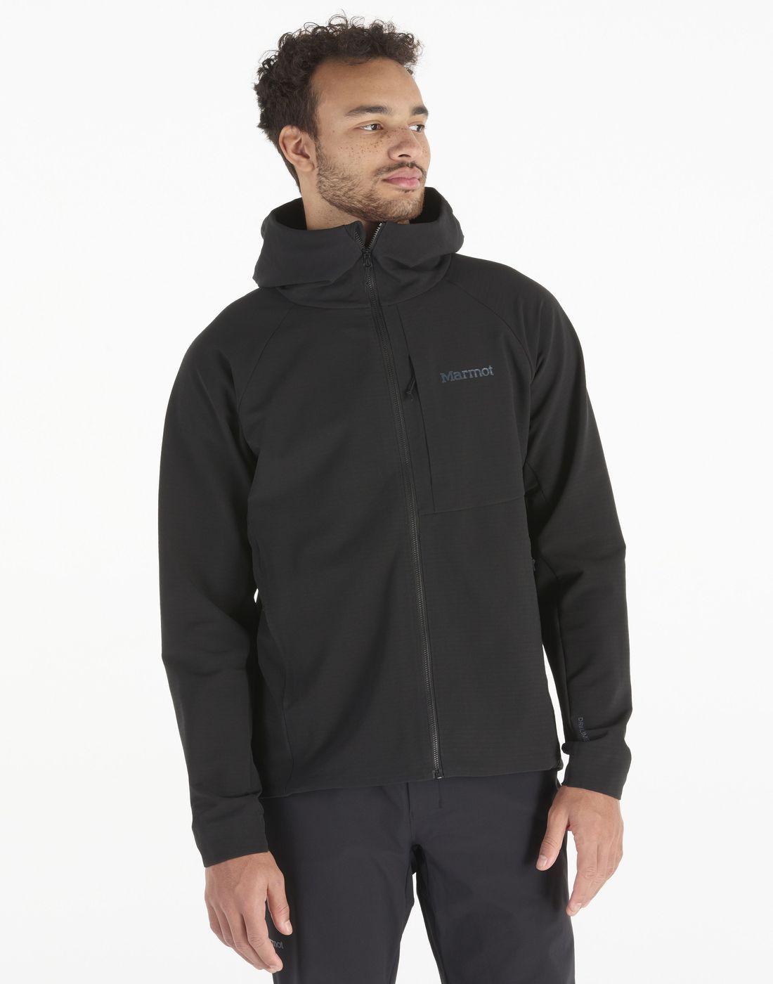Polar Marmot Hombre Pinnacle Driclime Hoody Negro-0