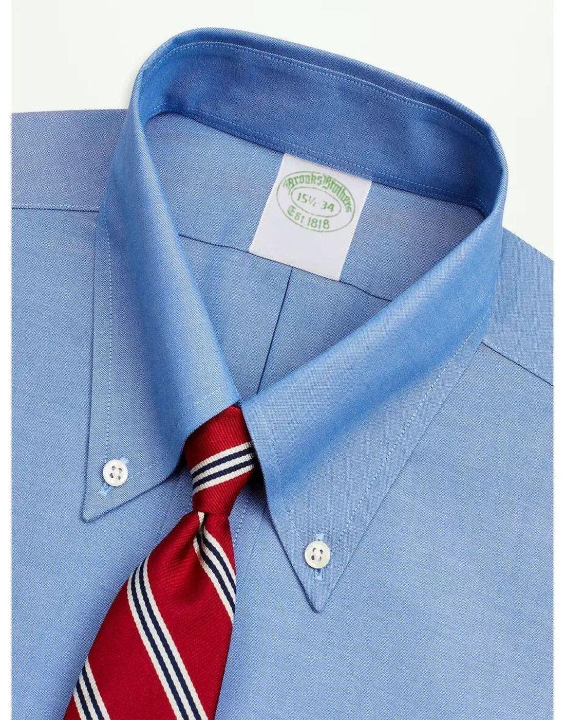 Camisa Brooks Brothers Hombre Ds Og Ni Sppt Pbd Slim Azul-2