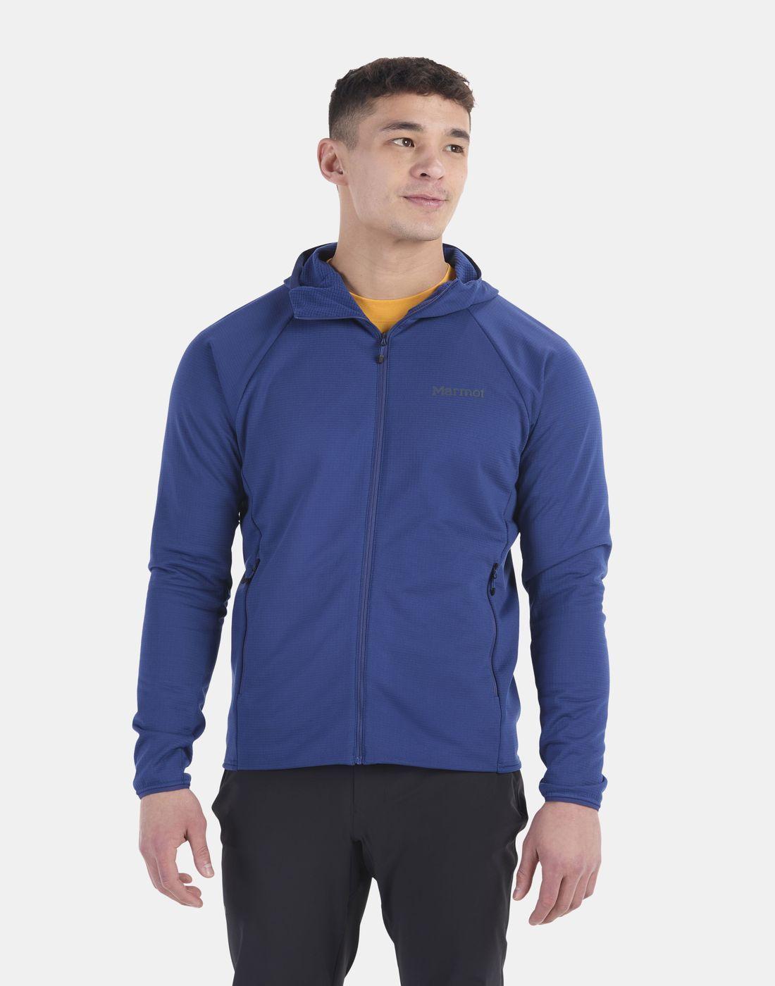 Polar Marmot Hombre Leconte Full Zip Hoody Azul-0