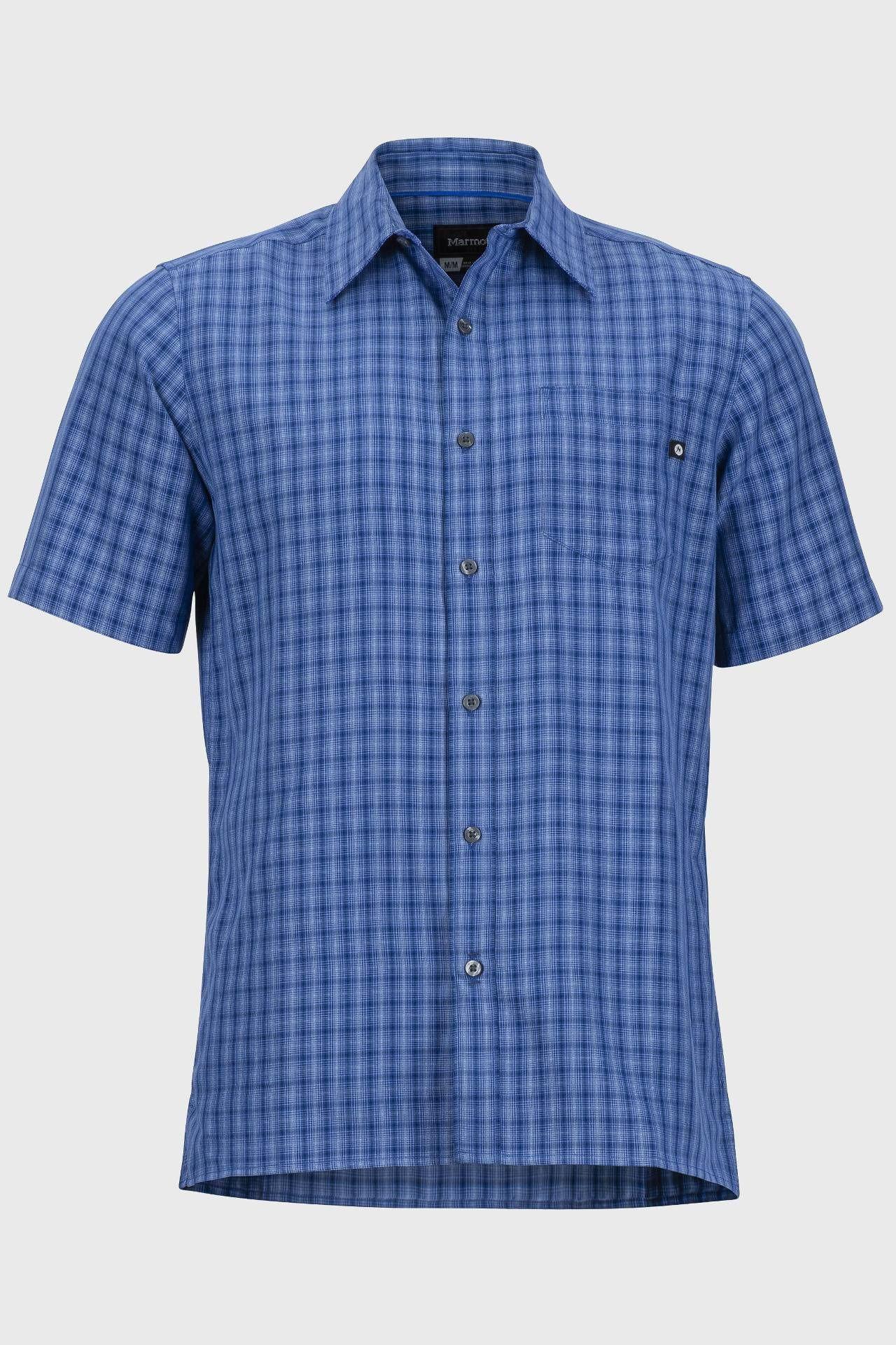 Camisa Marmot Hombre Eldridge Ss Azul-0