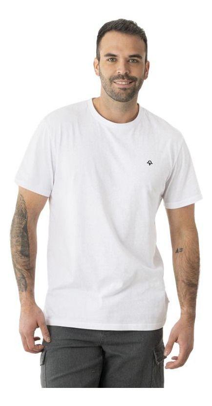 Polera Kivül Hombre Logo Reciclada Blanco-0