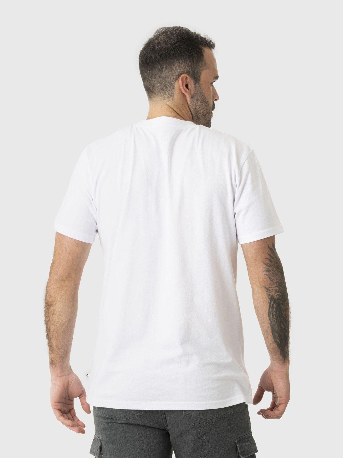 Polera Kivül Hombre Logo Reciclada Blanco-2