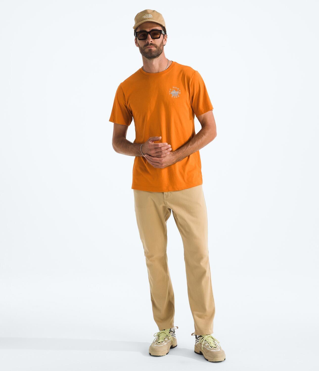 Polera Sunrise Escape Regular Short Sleeve Te Hombre Naranjo-0