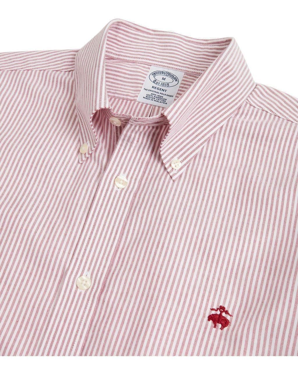 Camisa Brooks Brothers Hombre Non-iron Regent Fit- BB61 Rojo-1