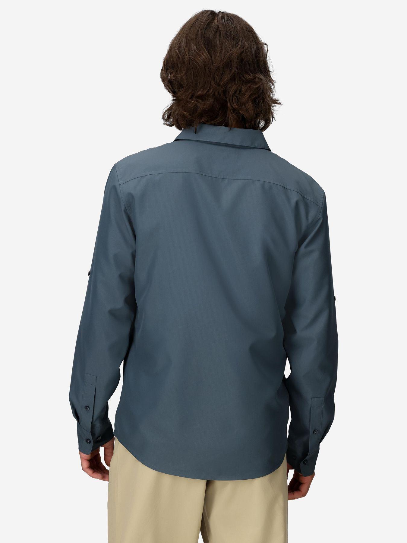 Polera Marmot Hombre Airexchange Upf 40 Ls Azul-1