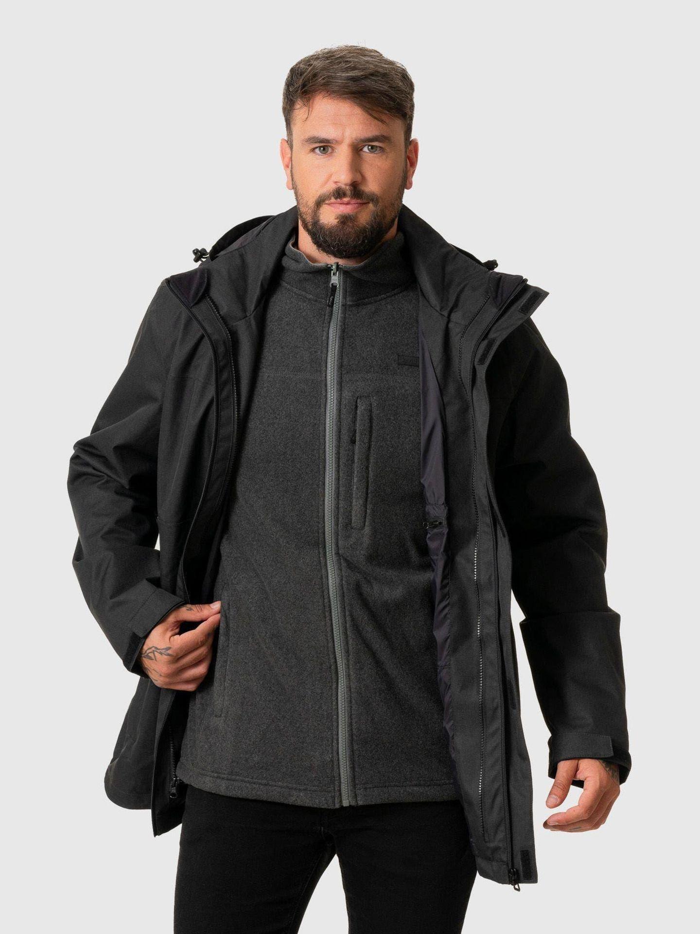 Chaqueta Kivül Hombre Siklos 3 En 1 Reciclada Negro-3
