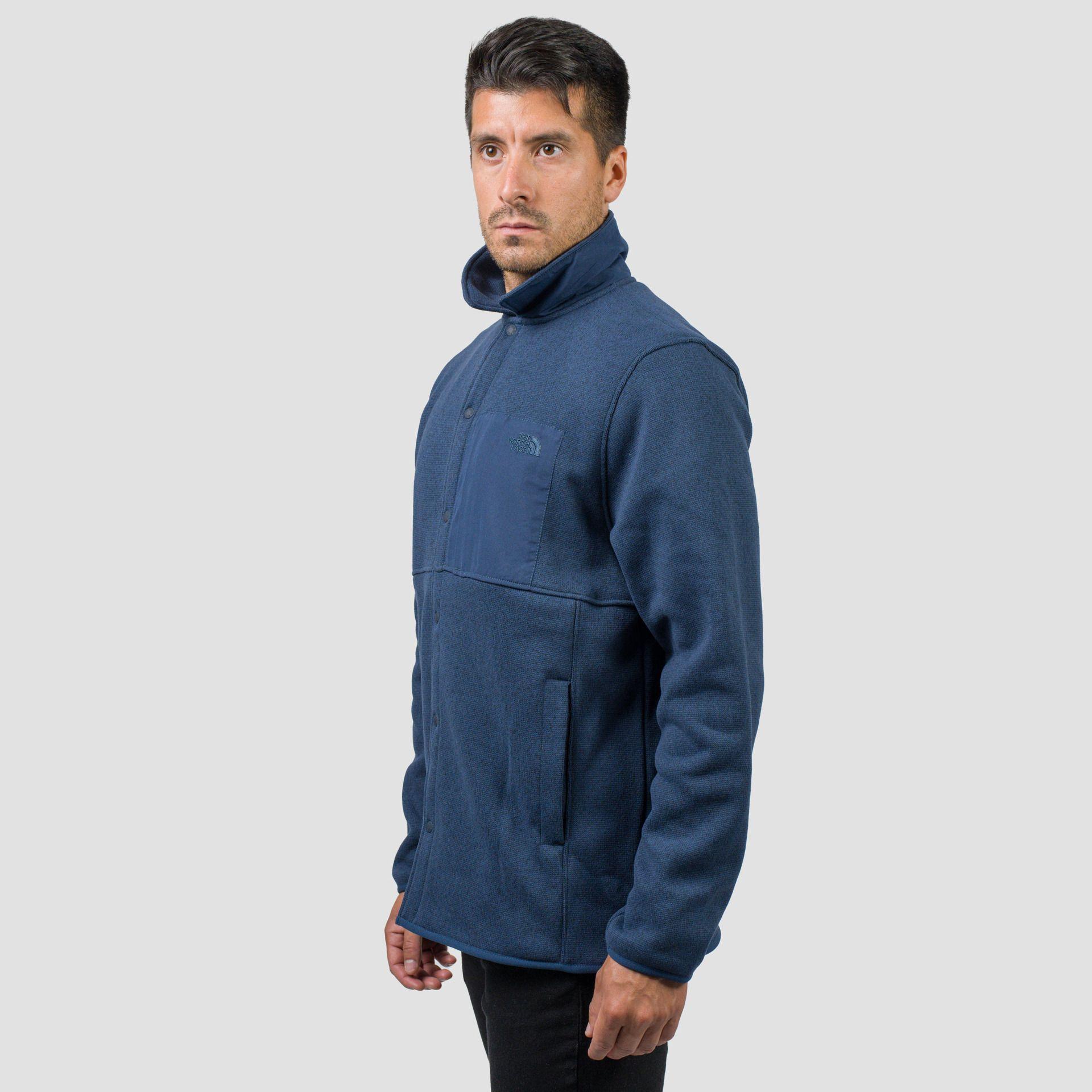 Polar The North Face Hombre Front Range Fleece Shacket Azul-2