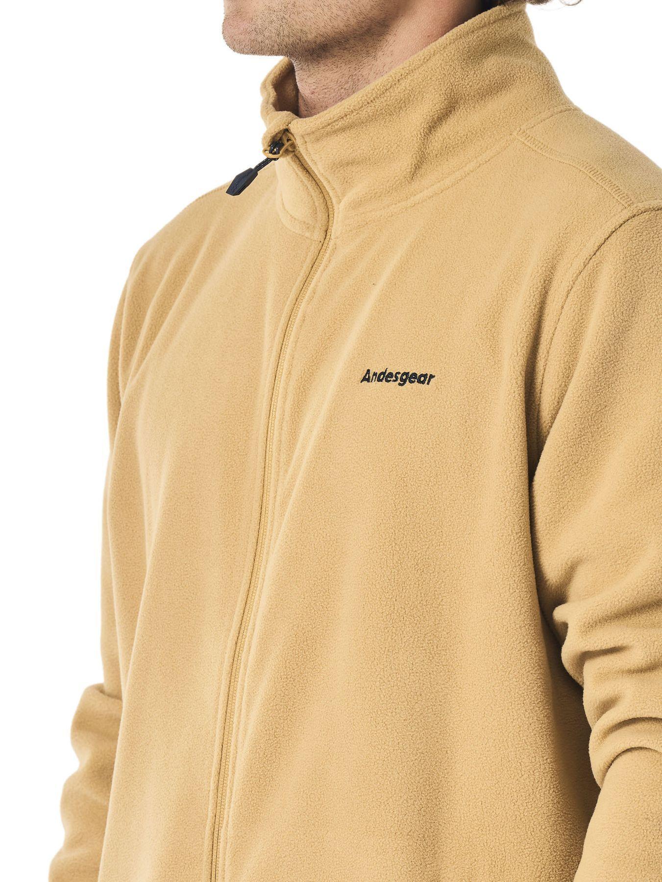 Polar Andesgear Hombre Maihue Fullzip Café-4