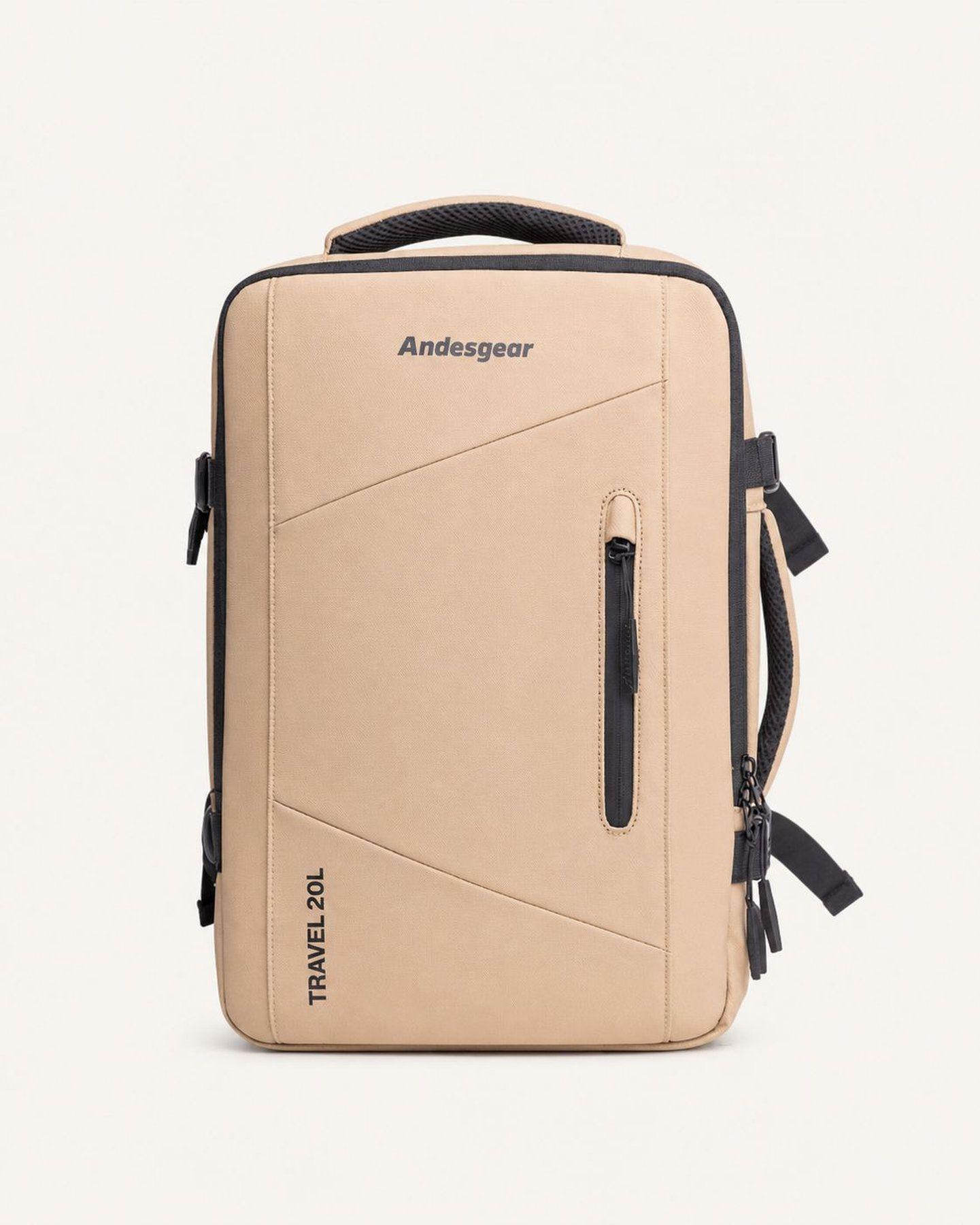 Mochila Andesgear Unisex Travelbag 20L Beige-0