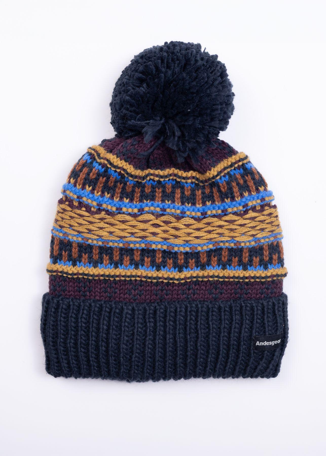 Gorro Andesgear Unisex Pompon Knited Azul-0