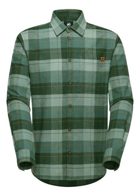 Camisa Mammut Hombre Trovat Longsleeve Verde-3