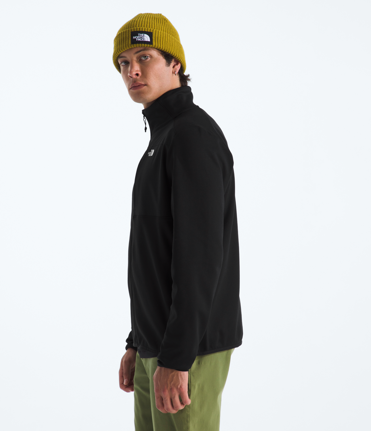 Chaqueta Tnf Performance Fleece Full Zip Jacket Hombre Negro-3