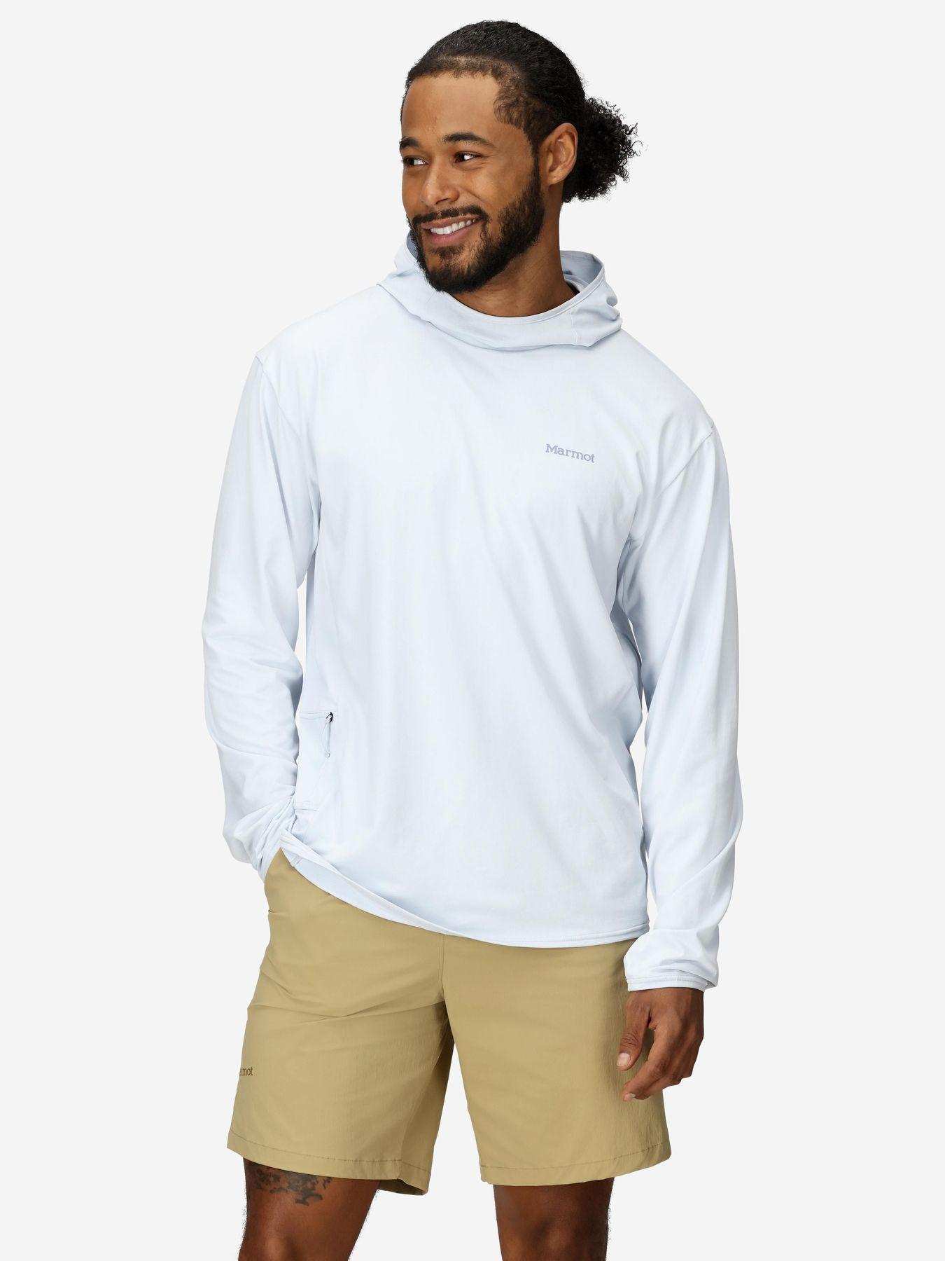 Polera Marmot Hombre Arex Upf50 Hoody Blanco-0