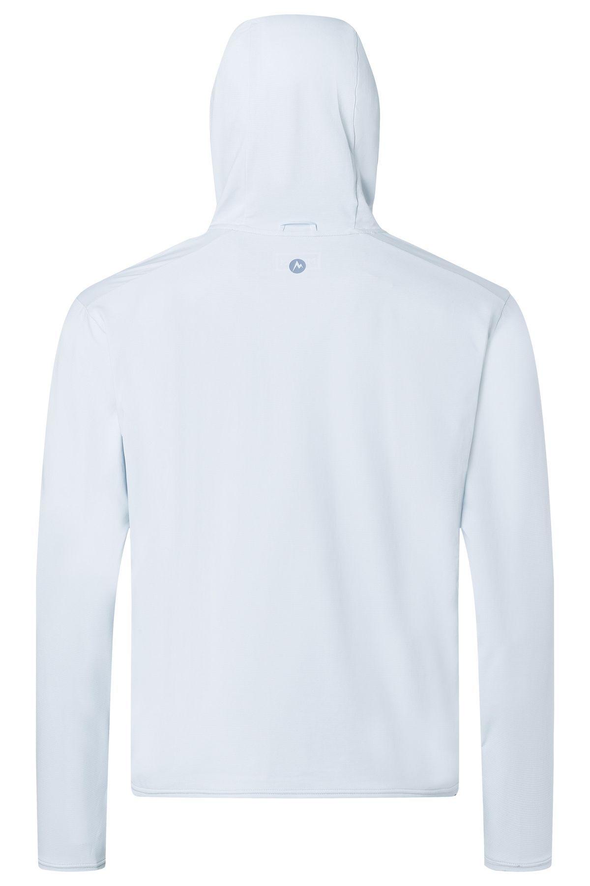 Polera Marmot Hombre Arex Upf50 Hoody Blanco-4