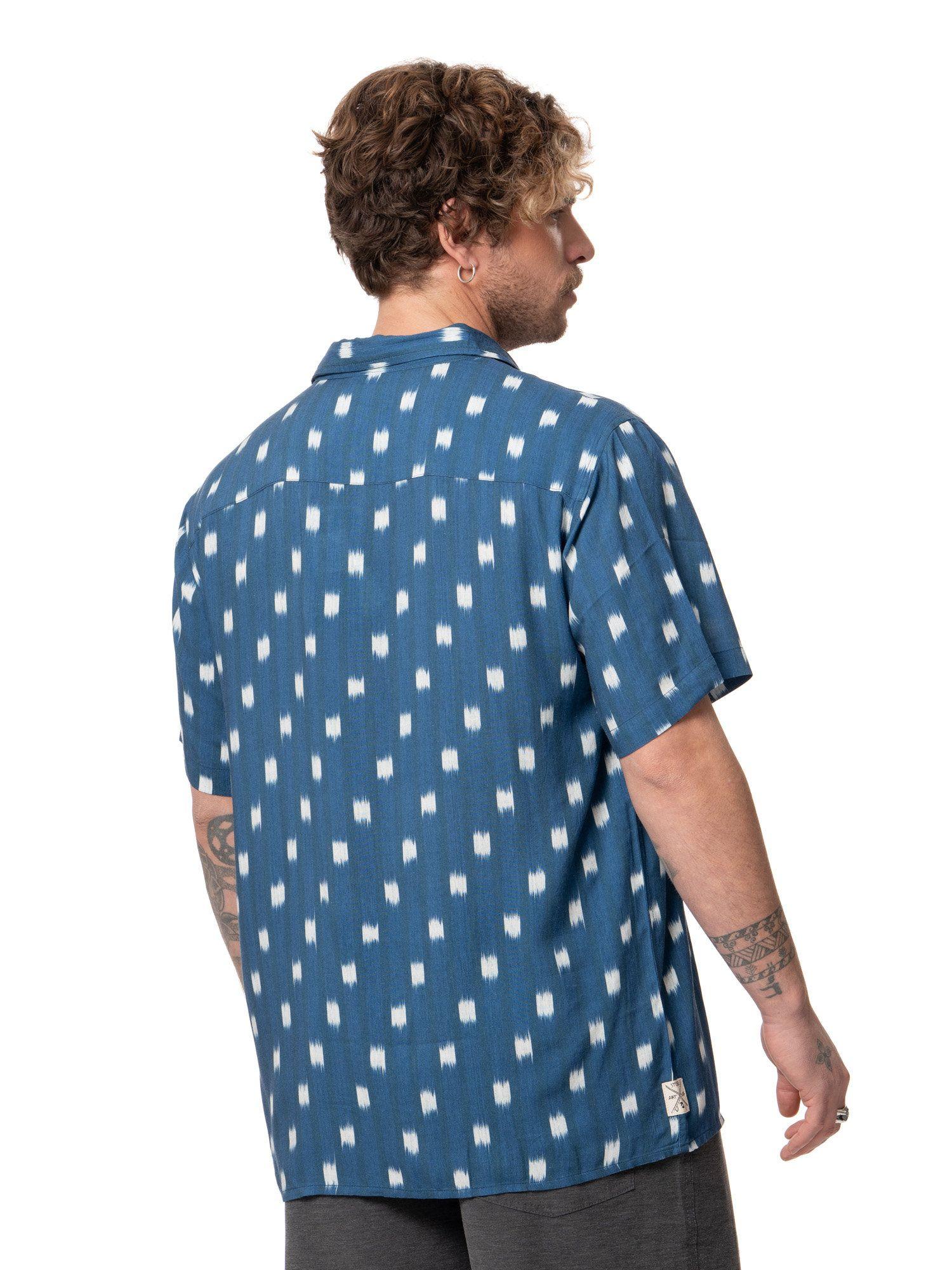 Camisa Stoked Hombre Hooks Azul-2
