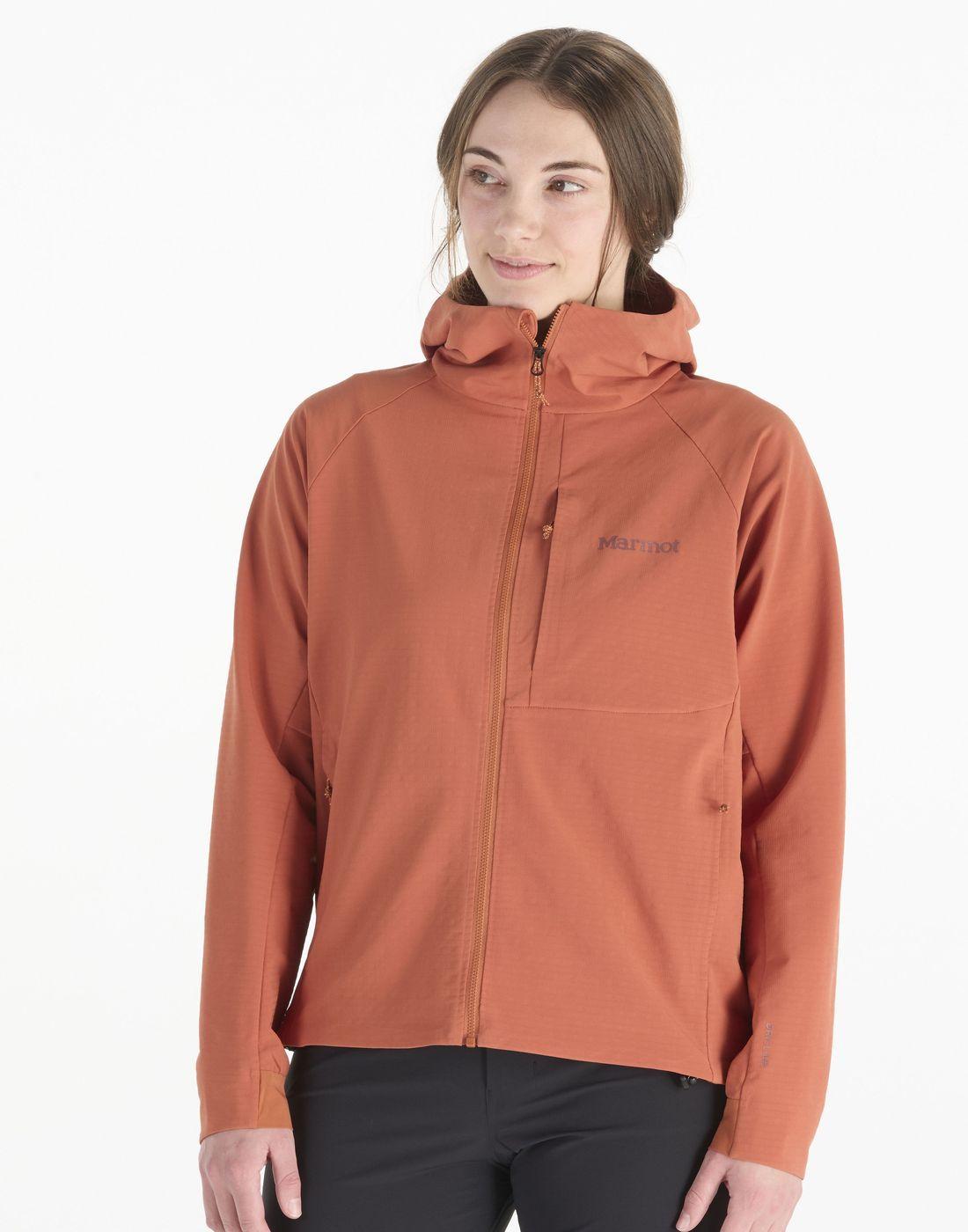 Polar Marmot Mujer W Pinnacle Driclime Hoody Rojo-0