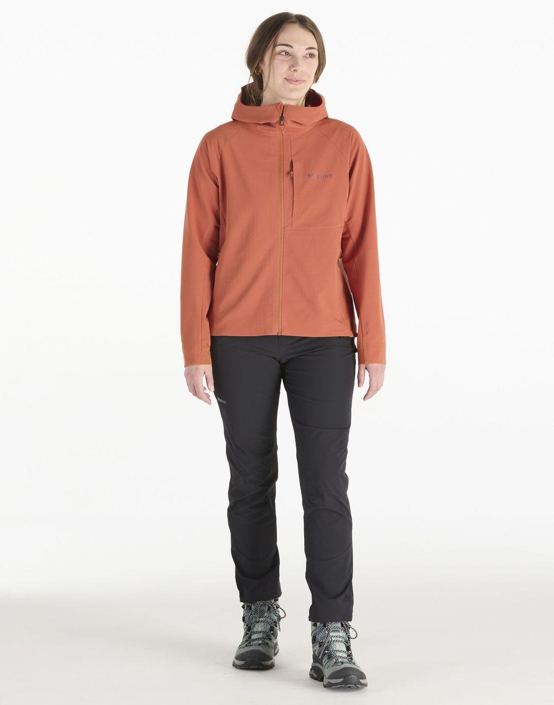 Polar Marmot Mujer W Pinnacle Driclime Hoody Rojo-2