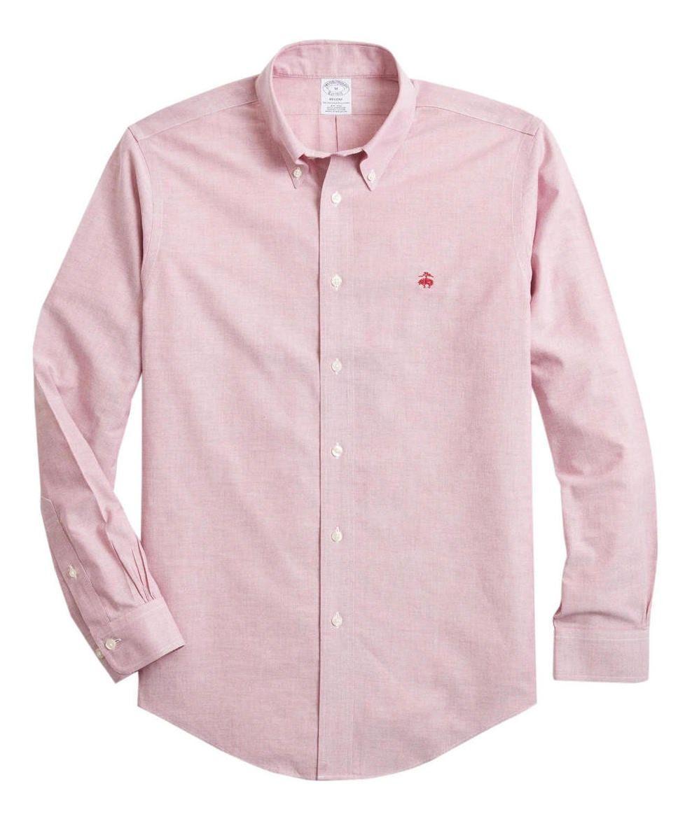 Camisa Brooks Brothers Hombre Non-iron Regent Fit- BB61 Rosado-0