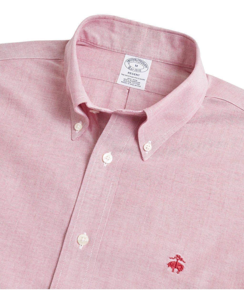 Camisa Brooks Brothers Hombre Non-iron Regent Fit- BB61 Rosado-1